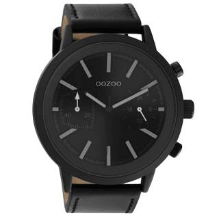 ΡΟΛΟΙ OOZOO  C10809 OOZOO Timepieces Black Leather Strap