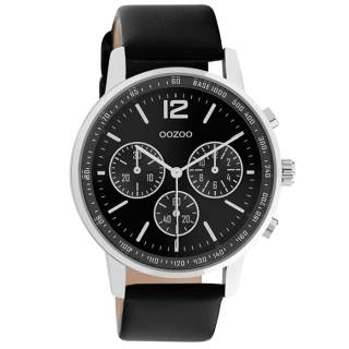 ΡΟΛΟΙ OOZOO  C10813 OOZOO Timepieces Black Leather Strap