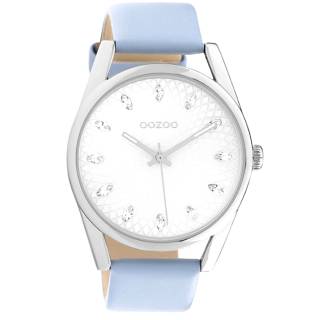 ΡΟΛΟΙ OOZOO  C10815 OOZOO Timepieces Crystals Light Blue Leather Strap