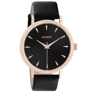 ΡΟΛΟΙ OOZOO  C10829 OOZOO Timepieces Black Leather Strap