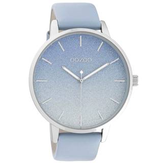 ΡΟΛΟΙ OOZOO C10830 OOZOO Timepieces Light Blue Leather Strap