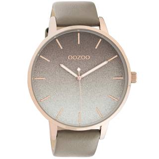 ΡΟΛΟΙ OOZOO C10832 OOZOO Timepieces Grey Leather Strap