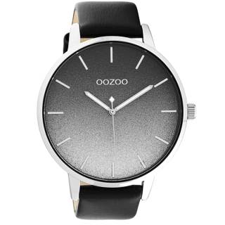 ΡΟΛΟΙ OOZOO C10834  OOZOO Timepieces Black Leather Strap