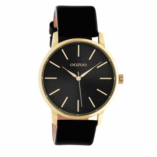 ΡΟΛΟΙ OOZOO  C10839 OOZOO Timepieces Black Leather Strap