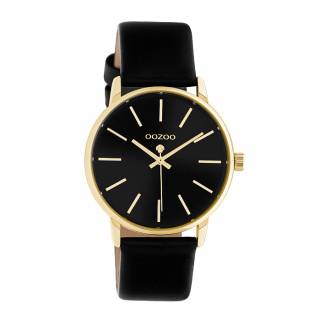 ΡΟΛΟΙ OOZOO  C10840 OOZOO Timepieces Black Leather Strap