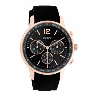 ΡΟΛΟΙ OOZOO  C10855 OOZOO Timepieces Black Rubber Strap