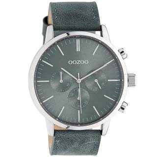 ΡΟΛΟΙ OOZOO  C10915 OOZOO Timepieces  Grey Leather Strap