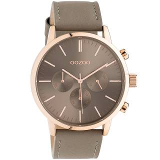 ΡΟΛΟΙ OOZOO  C10916 OOZOO Timepieces  Brown Leather Strap