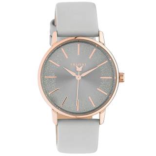 ΡΟΛΟΙ OOZOO  C10931 OOZOO Timepieces Grey Leather Strap