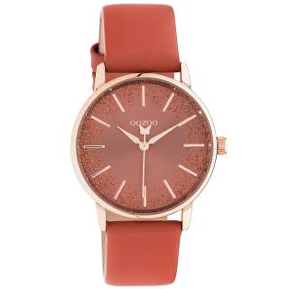 ΡΟΛΟΙ OOZOO  C10934 OOZOO Timepieces Brown Leather Strap