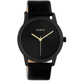 ΡΟΛΟΙ OOZOO  C10949 OOZOO Timepieces Black Leather Strap