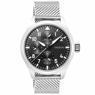 ΡΟΛΟΙ OOZOO C10958 OOZOO Timepieces Silver Metallic Bracelet