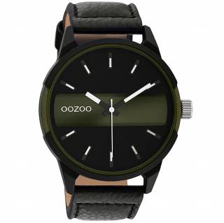 ΡΟΛΟΙ OOZOO  C11002 OOZOO Timepieces Black Leather Strap