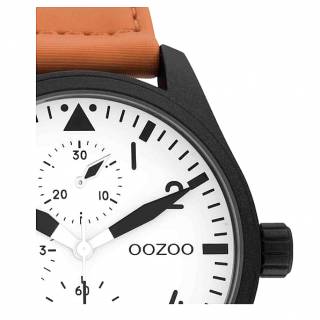 ΡΟΛΟΙ OOZOO C11005 OOZOO Timepieces Brown Synthetic Strap