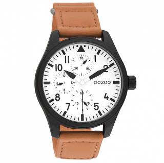 ΡΟΛΟΙ OOZOO C11005 OOZOO Timepieces Brown Synthetic Strap