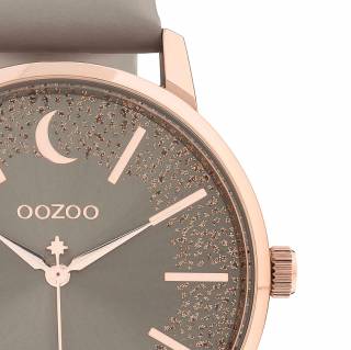 ΡΟΛΟΙ OOZOO C11041 OOZOO Timepieces Brown Leather Strap