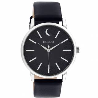 ΡΟΛΟΙ OOZOO C11043 OOZOO Timepieces Black Leather Strap