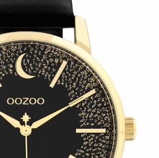 ΡΟΛΟΙ OOZOO C11044 OOZOO Timepieces Black Leather Strap