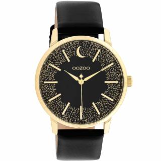 ΡΟΛΟΙ OOZOO C11044 OOZOO Timepieces Black Leather Strap