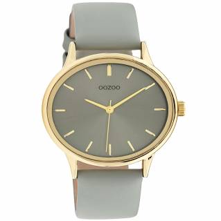 ΡΟΛΟΙ OOZOO C11050 OOZOO Timepieces Grey Leather Strap