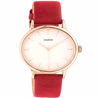 ΡΟΛΟΙ OOZOO C11053 OOZOO Timepieces Red Leather Strap