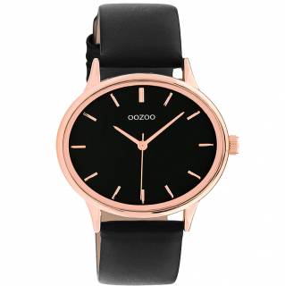 ΡΟΛΟΙ OOZOO C11054 OOZOO Timepieces Black  Leather Strap