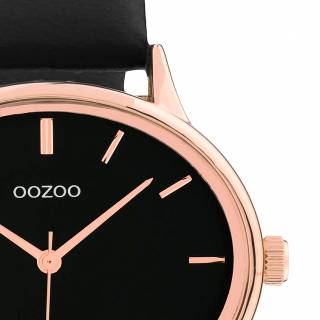 ΡΟΛΟΙ OOZOO C11054 OOZOO Timepieces Black  Leather Strap