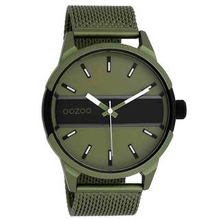 ΡΟΛΟΙ OOZOO  C11107 OOZOO Timepieces Olive Green Metallic Bracelet