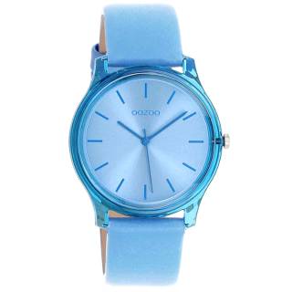 ΡΟΛΟΙ OOZOO  C11140 OOZOO Timepieces Light Blue Leather Strap