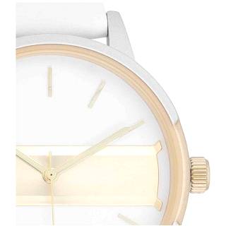 ΡΟΛΟΙ OOZOO  C11150 OOZOO Timepieces White Leather Strap