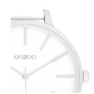 ΡΟΛΟΙ OOZOO  C11155 OOZOO Timepieces  White Leather Strap