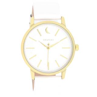 ΡΟΛΟΙ OOZOO  C11156 OOZOO Timepieces  White Leather Strap