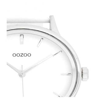 ΡΟΛΟΙ OOZOO  C11157 OOZOO Timepieces  White Leather Strap