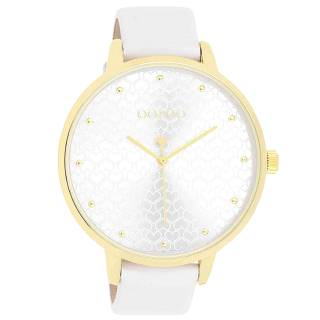 ΡΟΛΟΙ OOZOO  C11158 OOZOO Timepieces  White Leather Strap