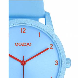 ΡΟΛΟΙ OOZOO  C11168 OOZOO Timepieces Light Blue Leather Strap