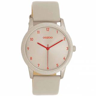 ΡΟΛΟΙ OOZOO  C11170 OOZOO Timepieces Beige Leather Strap