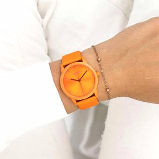 ΡΟΛΟΙ OOZOO  C11171 OOZOO Timepieces Orange Leather Strap