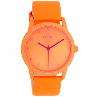 ΡΟΛΟΙ OOZOO  C11171 OOZOO Timepieces Orange Leather Strap