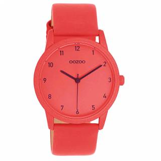 ΡΟΛΟΙ OOZOO  C11172 OOZOO Timepieces Red Leather Strap