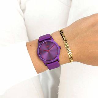 ΡΟΛΟΙ OOZOO  C11173 OOZOO Timepieces Purple Leather Strap