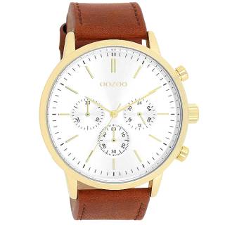 ΡΟΛΟΙ OOZOO  C11201 OOZOO Timepieces Brown Leather Strap