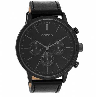 ΡΟΛΟΙ OOZOO  C11203 OOZOO Timepieces Black Leather Strap