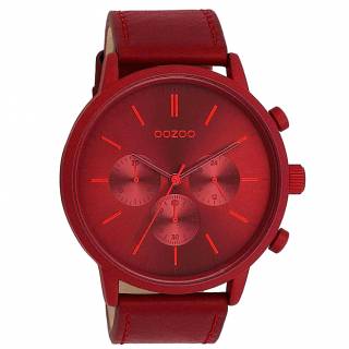 ΡΟΛΟΙ OOZOO  C11207 OOZOO Timepieces Red Leather Strap