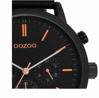 ΡΟΛΟΙ OOZOO  C11209 OOZOO Timepieces Black Leather Strap