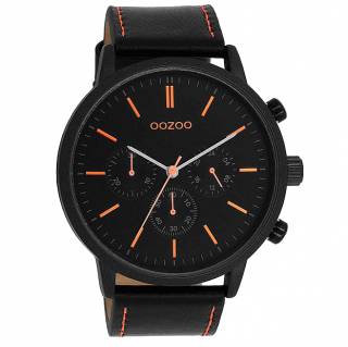 ΡΟΛΟΙ OOZOO  C11209 OOZOO Timepieces Black Leather Strap