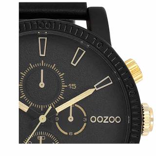 ΡΟΛΟΙ OOZOO  C11212 OOZOO Timepieces Black Leather Strap