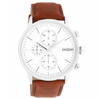 ΡΟΛΟΙ OOZOO  C11220 OOZOO Timepieces Brown Leather Strap