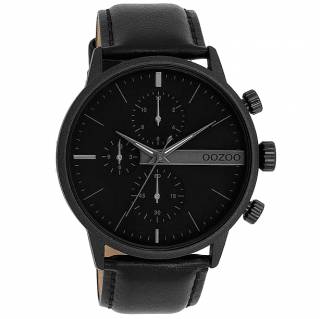 ΡΟΛΟΙ OOZOO  C11224 OOZOO Timepieces Black Leather Strap