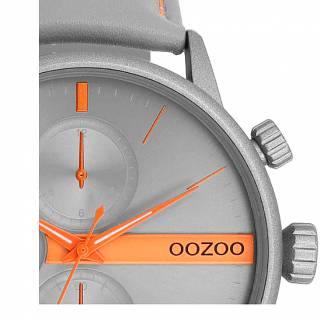 ΡΟΛΟΙ OOZOO  C11225 OOZOO Timepieces Grey Leather Strap