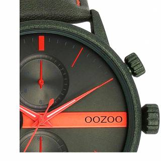 ΡΟΛΟΙ OOZOO  C11227 OOZOO Timepieces Green Leather Strap